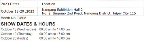 Taiwan Hardware Show 2023