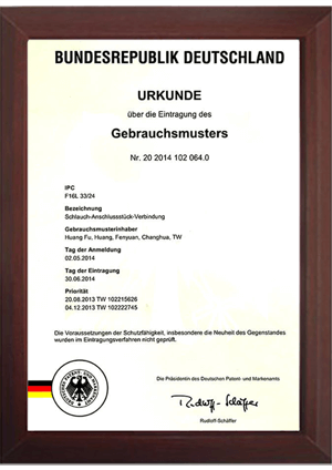 Patent Certificate - GERMANY