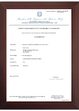 Patent Certificate - Italy